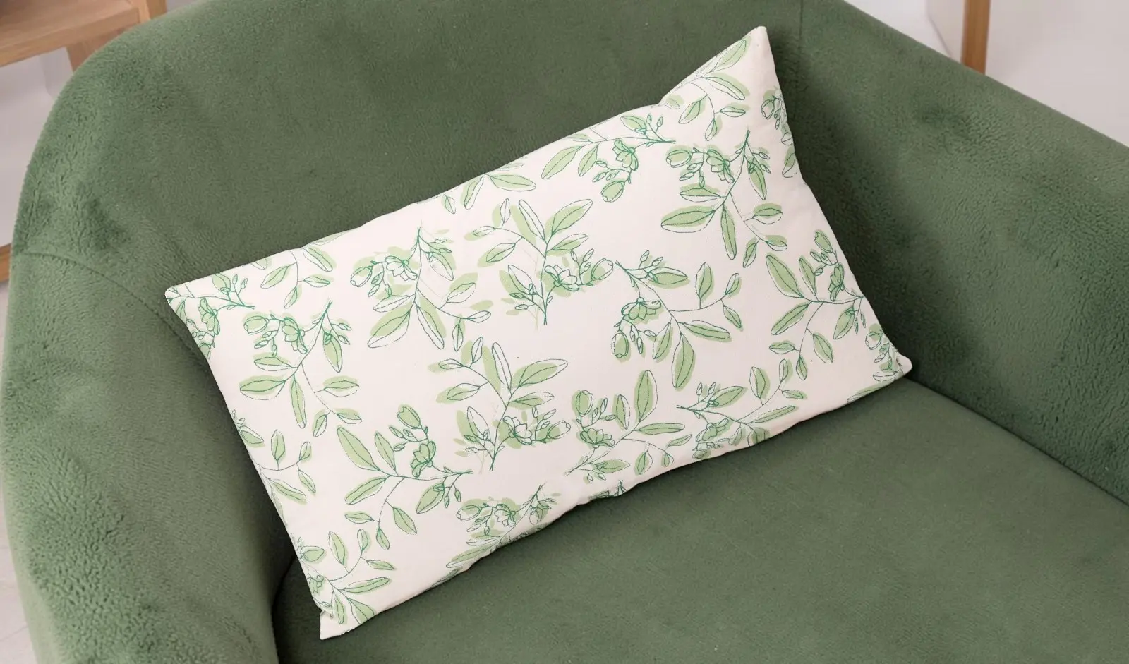 Perna H&S 55274 50X30cm (Beige/Green) - 3