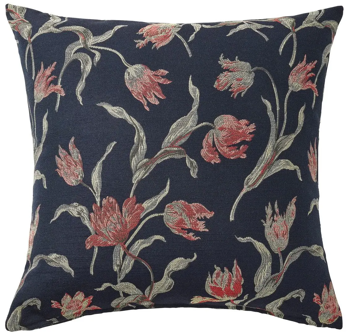 Perna Ikea Alandsrot 50x50 (Albastru Inchis/Model Floral)