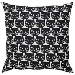 Perna Ikea Gerdie 40x40 (Alb/Negru Pisica)