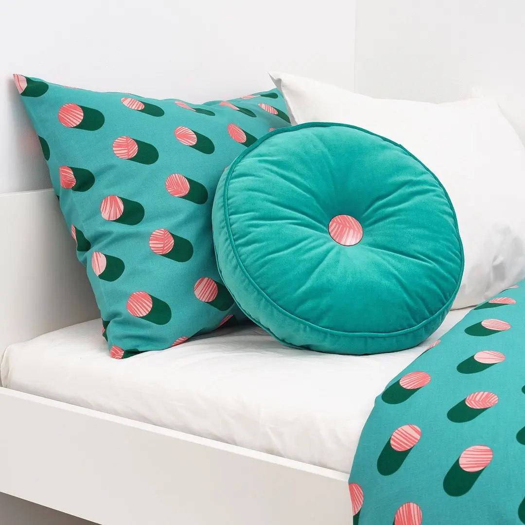 Perna Ikea Gracios catifea 36cm (Turcoaz) - 3