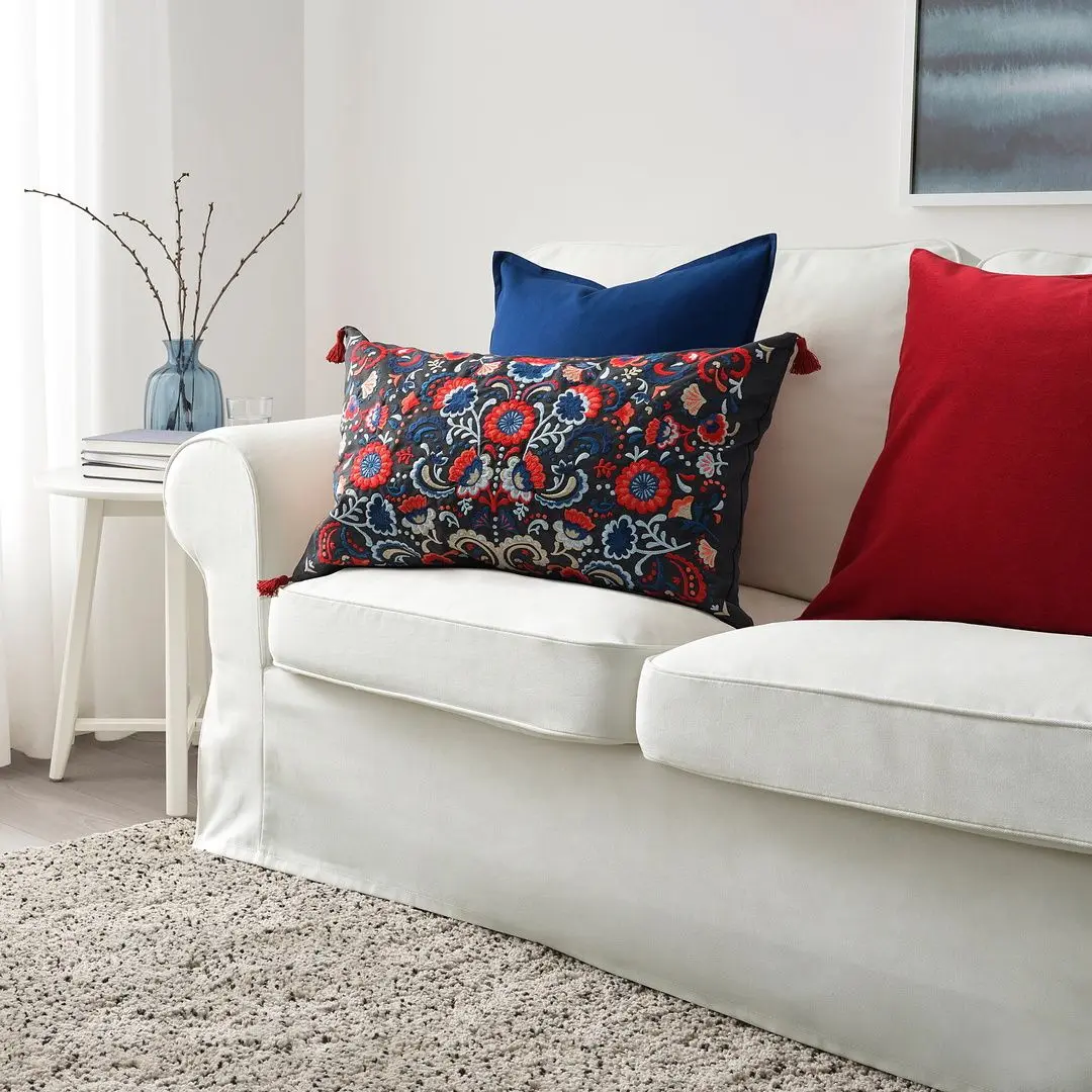 Perna Ikea Skogskorn 40x65 (Gri Inchis/Multicolor) - 5