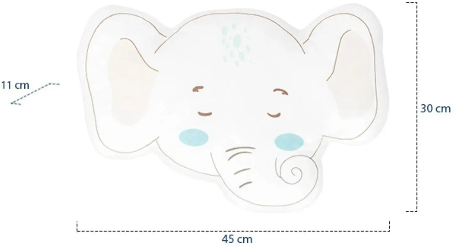 Детская подушка-подголовник Kikka Boo Elephant Time (Blue) - 4