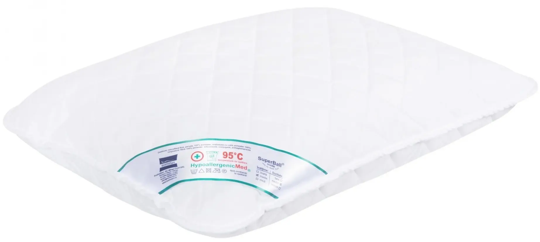Подушка Relaxe Home HypoalergenicMed 70x70cm (White) - 4