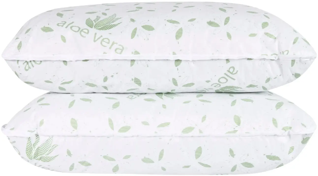 Set perne Somnart Aloe Vera 50x70cm (White/Green) - 2