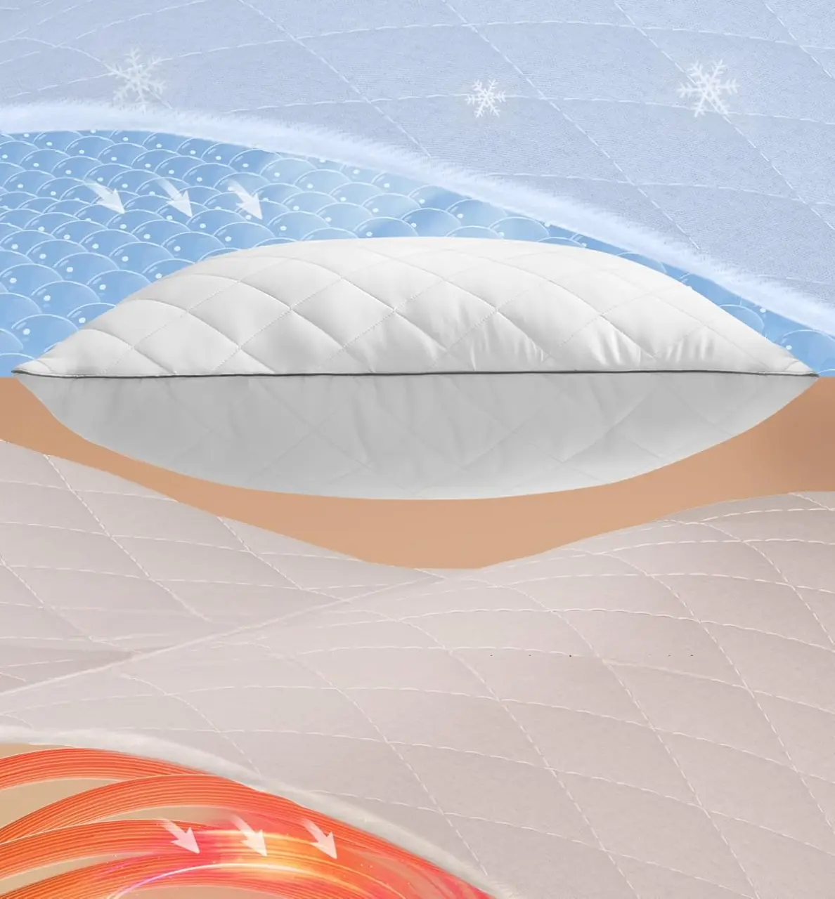 Perna Songmics TBP022W01 80x80 (Cloud White) - 2