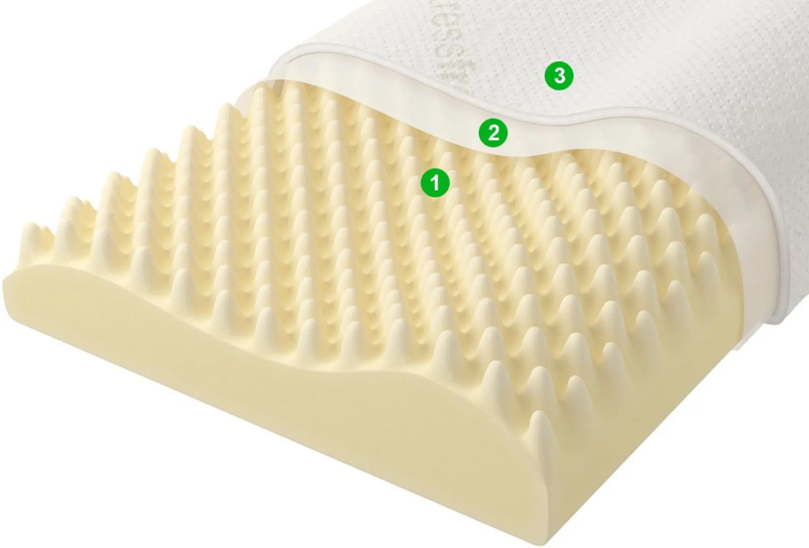 Ортопедическая подушка Vegas №11 41х60 (White)