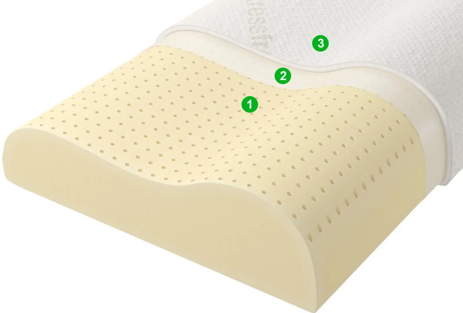 Perna ortopedica Vegas №8 41х60cm (White)