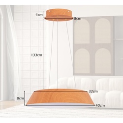 Подвесной светильник Costway EU10118DE-NA (Natural) Thumb