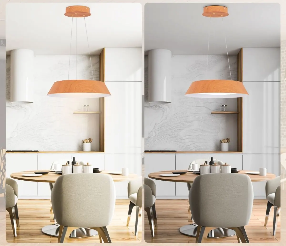 Подвесной светильник Costway EU10118DE-NA (Natural)