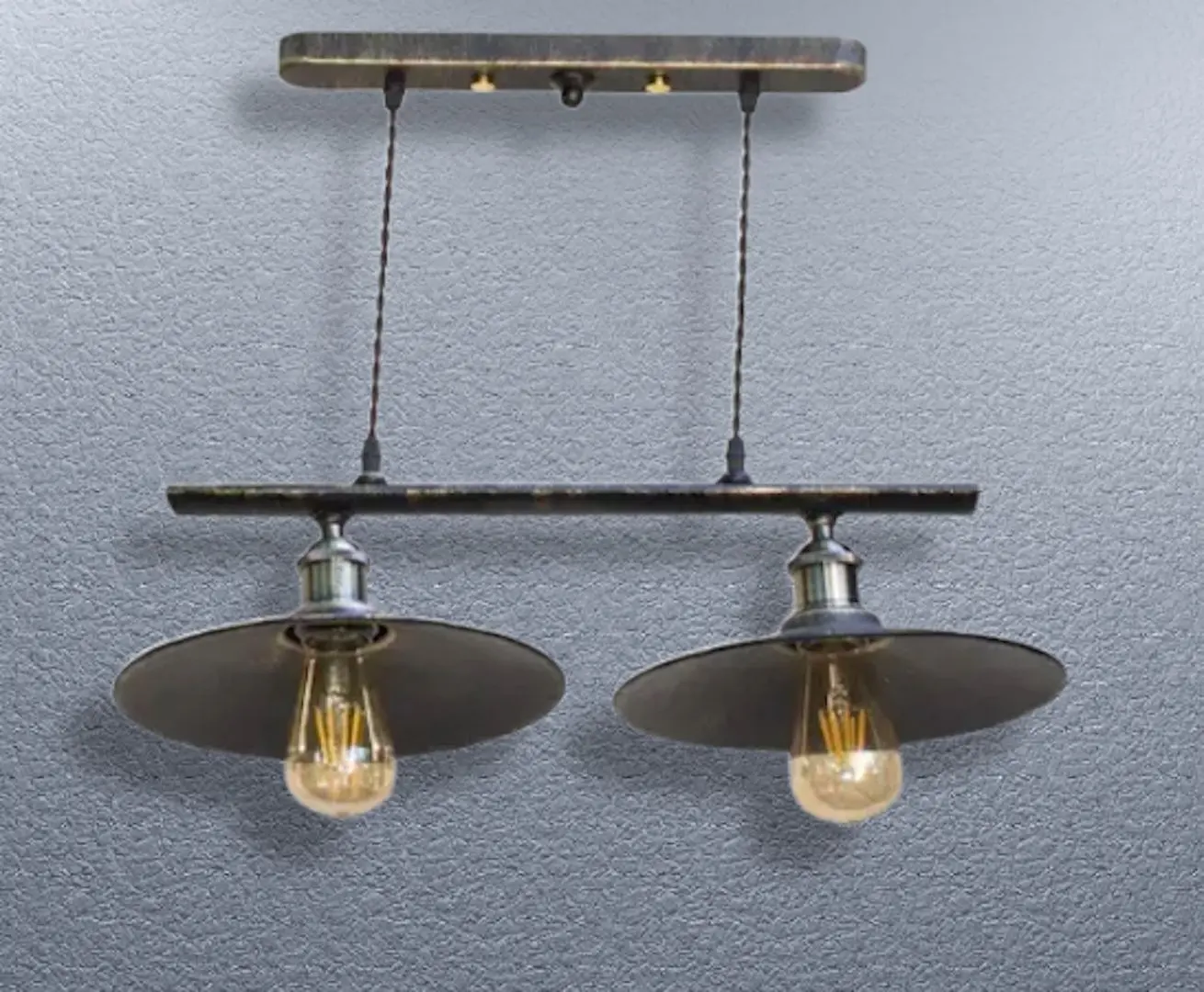 Lampa suspendata Dekora Loft LS 1033-2L (Black) - 2