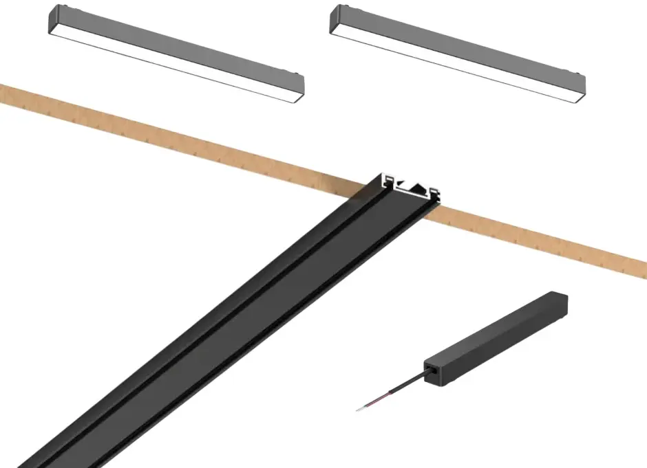 Sistem de iluminare pe șină magnetică DiviLight 2m (Black)