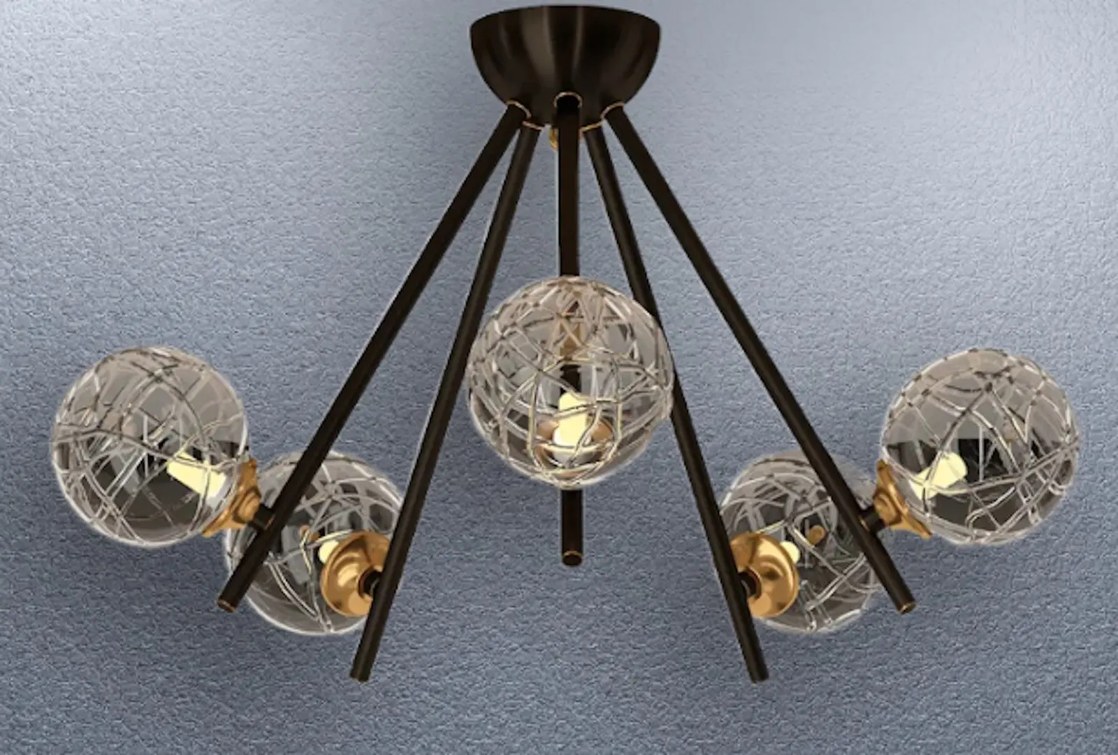 Lustra Elmos DC-CU-0001-5P (Black)