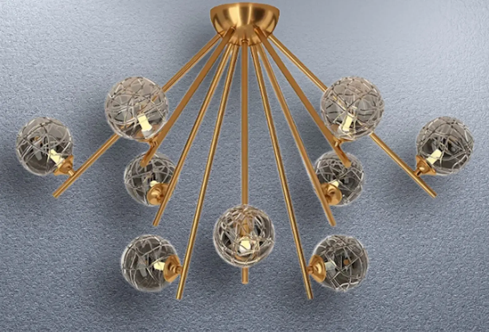 Lustra Elmos DC-CU-0001-9P (Gold)