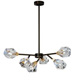 Lustra Elmos DD-CU-0001-6P (Black/Copper)