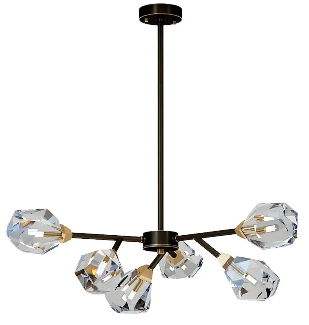 Lustra Elmos DD-CU-0001-6P (Black/Copper)