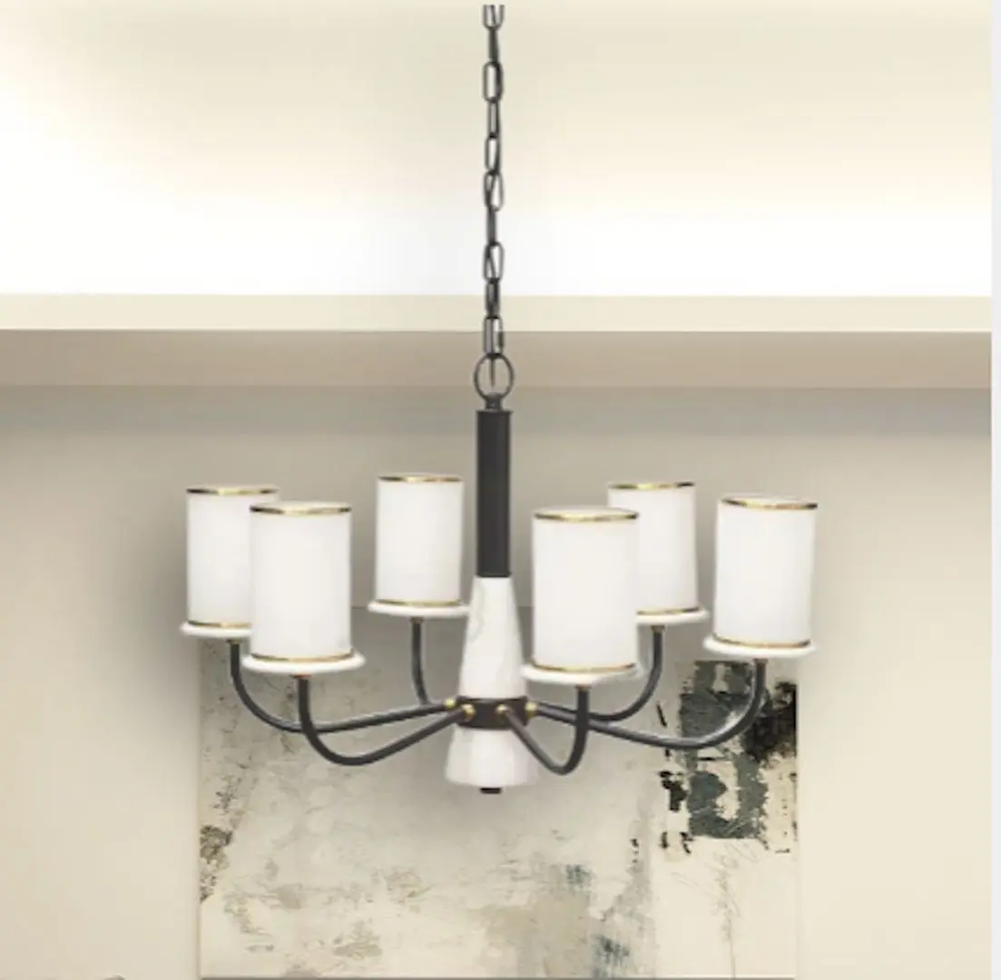 Люстра Elmos LGB180276PGBK (Black/White)