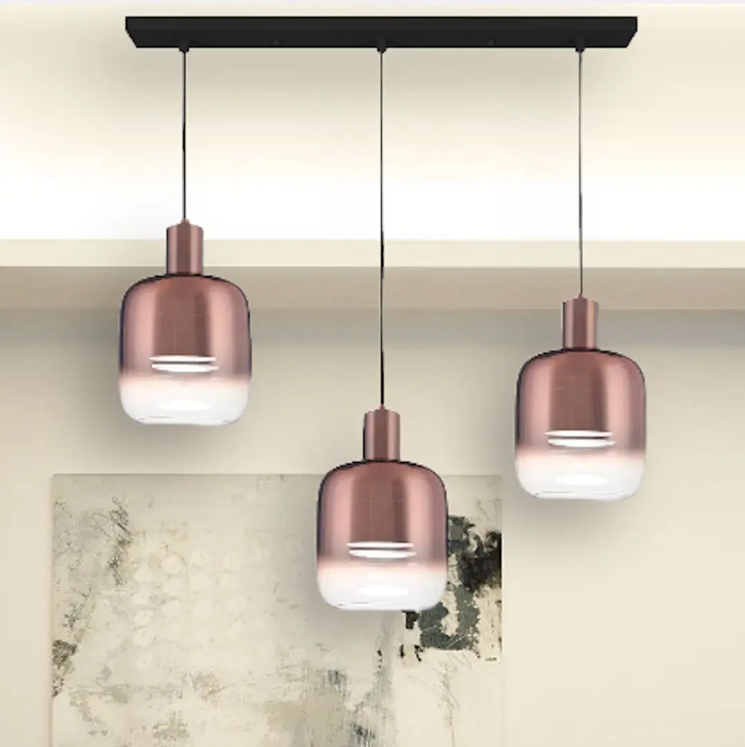 Lampa suspendata Elmos DD-LG-0574-L3B (Black/Bronze)