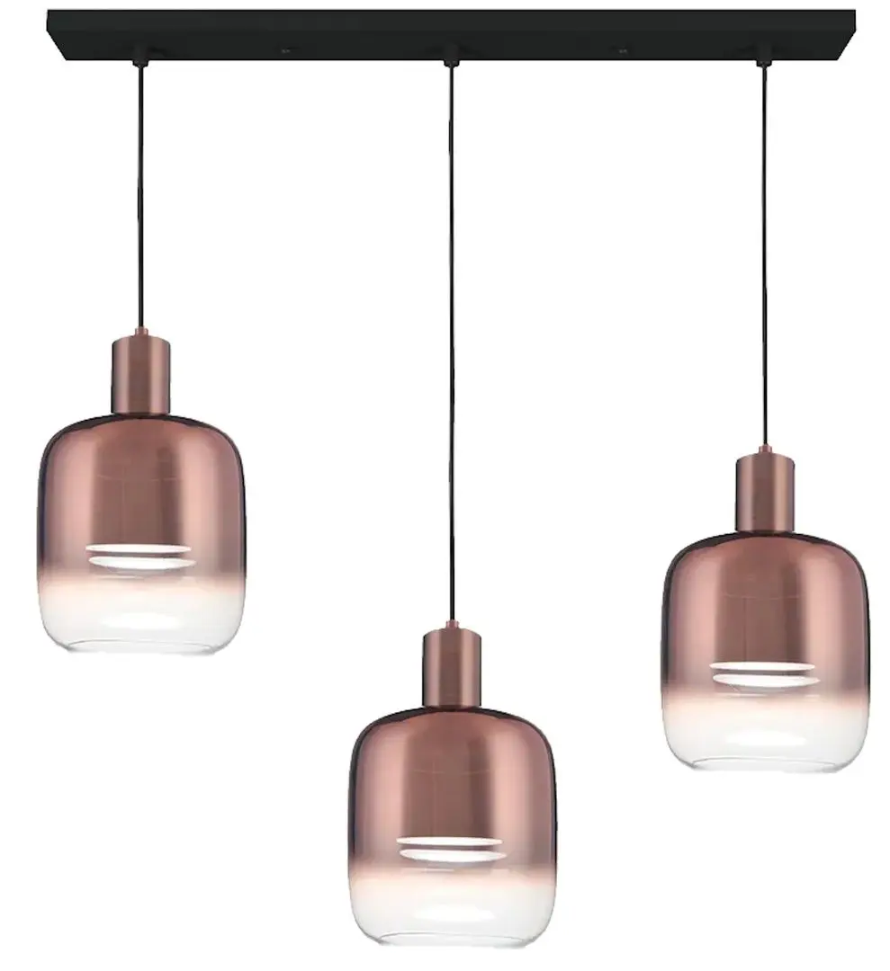 Lampa suspendata Elmos DD-LG-0574-L3B (Black/Bronze)