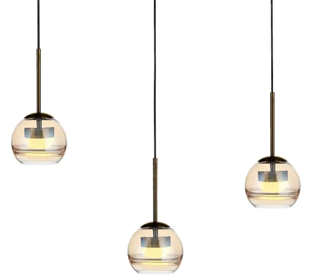 Lampa suspendata Elmos DD-LG-0607-L3B (Bronze)