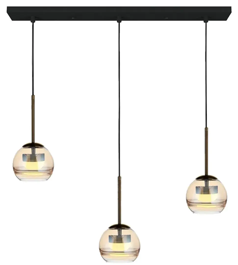 Lampa suspendata Elmos DD-LG-0607-L3B (Bronze)