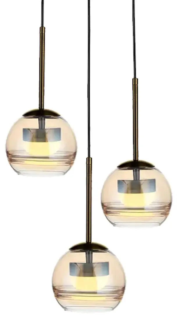 Lampa suspendata Elmos DD-LG-0607-R3B (Black/Bronze)