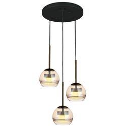 Lampa suspendata Elmos DD-LG-0607-R3B (Black/Bronze)