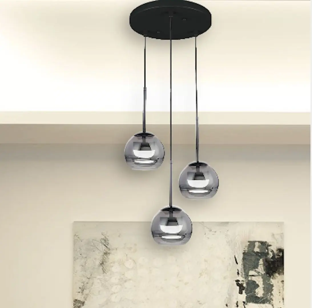 Lampa suspendata Elmos DD-LG-0607-R3N (Black/Grey)