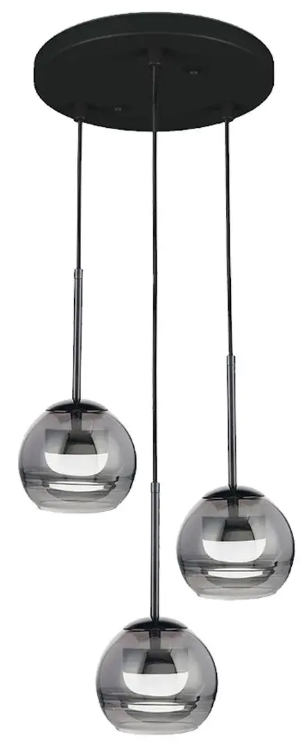 Lampa suspendata Elmos DD-LG-0607-R3N (Black/Grey)