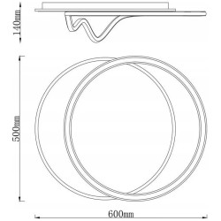 Plafoniera Elmos DCLM-0042500N (White/Black) Thumb