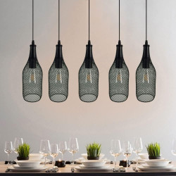 Lampa suspendata cu baterii H&S 41385 (Black) Thumb