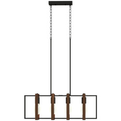 Candelabru suspendat Homcom B31-606V00ND (Black/Walnut) Thumb