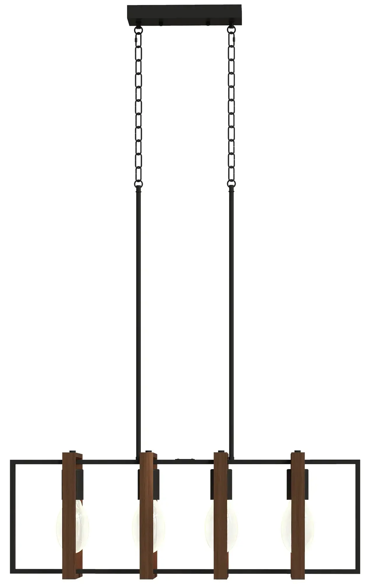 Candelabru suspendat Homcom B31-606V00ND (Black/Walnut) - 2