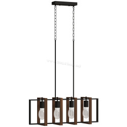 Candelabru suspendat Homcom B31-606V00ND (Black/Walnut)