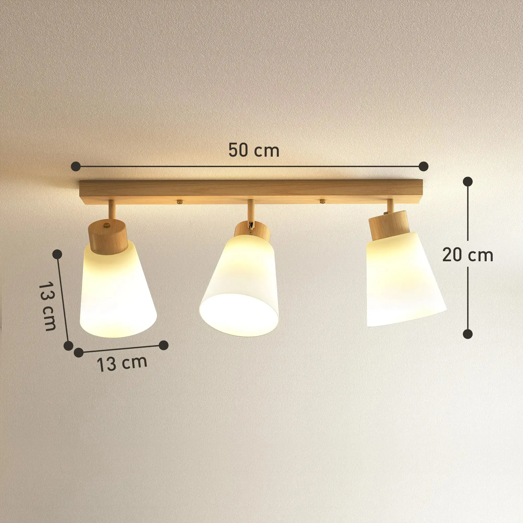 Lustra Homcom B31-624V00ND (Natural/White) - 4
