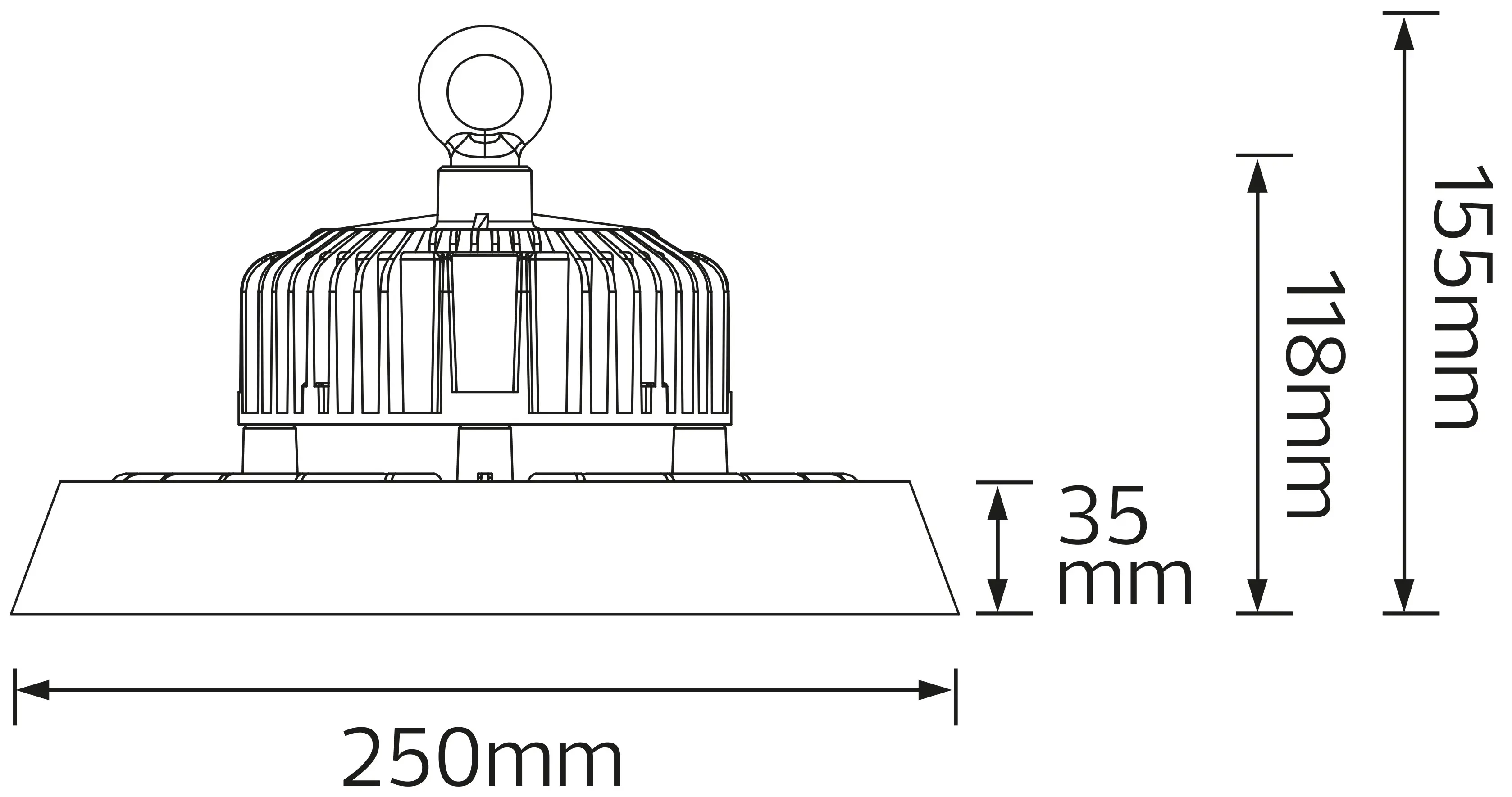Подвесной светильник Horoz Herkul-100 (Black)