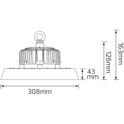 Lampa suspendata Horoz Herkul-150 (Black) Thumb