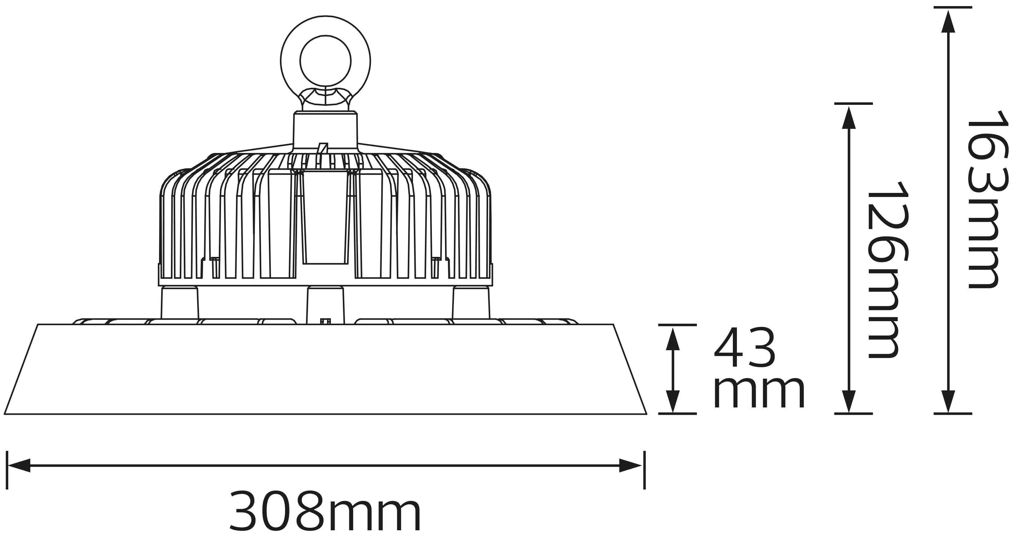 Lampa suspendata Horoz Herkul-150 (Black)