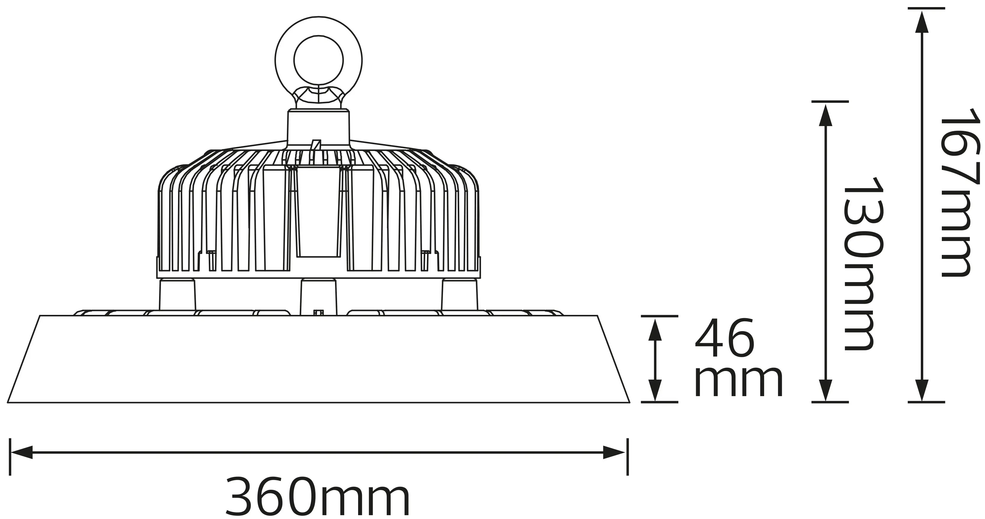 Подвесной светильник Horoz Herkul-200 (Black)
