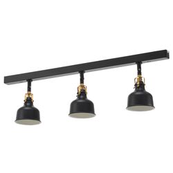 Lampa de tavan Ikea Ranarp 3 spoturi (Negru)