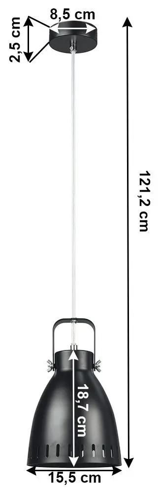 Подвесной светильник Tempo Kondela Aiden Typ 3 (Black)