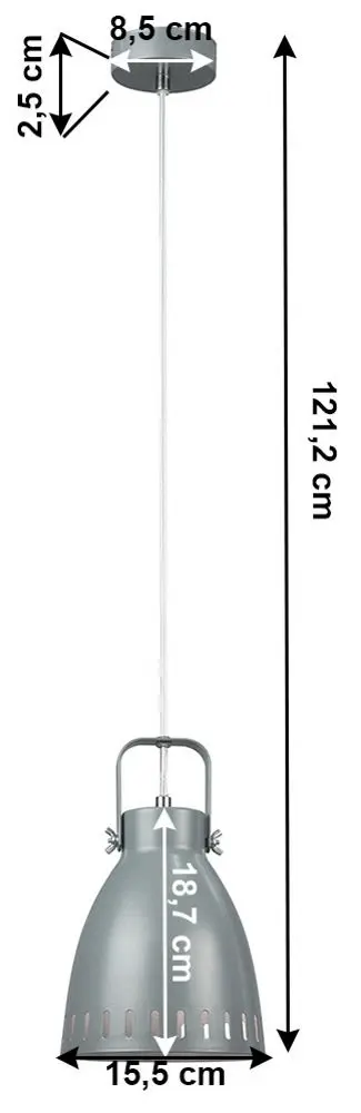 Подвесной светильник Tempo Kondela Aiden Typ 3 (Gray)