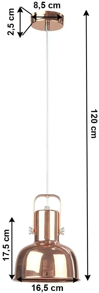 Подвесной светильник Tempo Kondela Avier Typ 3 (Pink Gold)