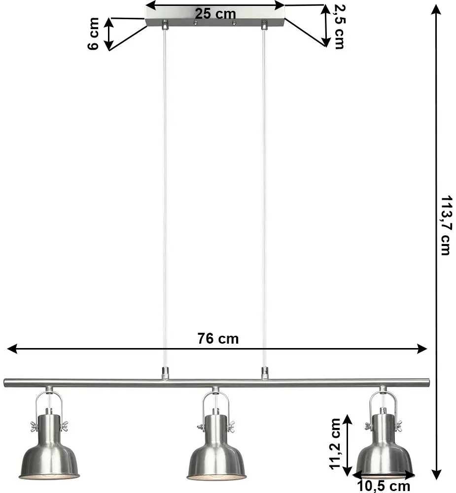 Подвесной светильник Tempo Kondela Avier Typ 4 (Nickel Matt)