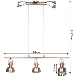 Подвесной светильник Tempo Kondela Avier Typ 4 (Pink Gold) Thumb