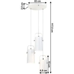 Lampa suspendata Tempo Kondela Devan LP9614 (White) Thumb