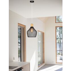 Подвесной светильник Tempo Kondela Kolen (Black/Natural) Thumb