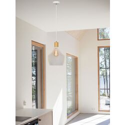 Lampa suspendata Tempo Kondela Kolen (White/Natural) Thumb