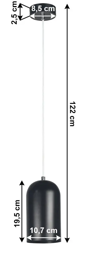 Lampa suspendata Tempo Kondela Luken (Black)