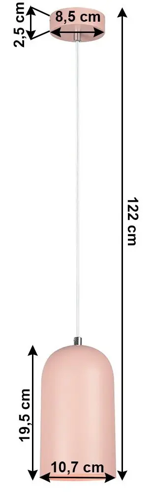 Lampa suspendata Tempo Kondela Luken (Pink)