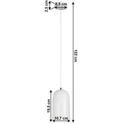 Lampa suspendata Tempo Kondela Luken (White) Thumb